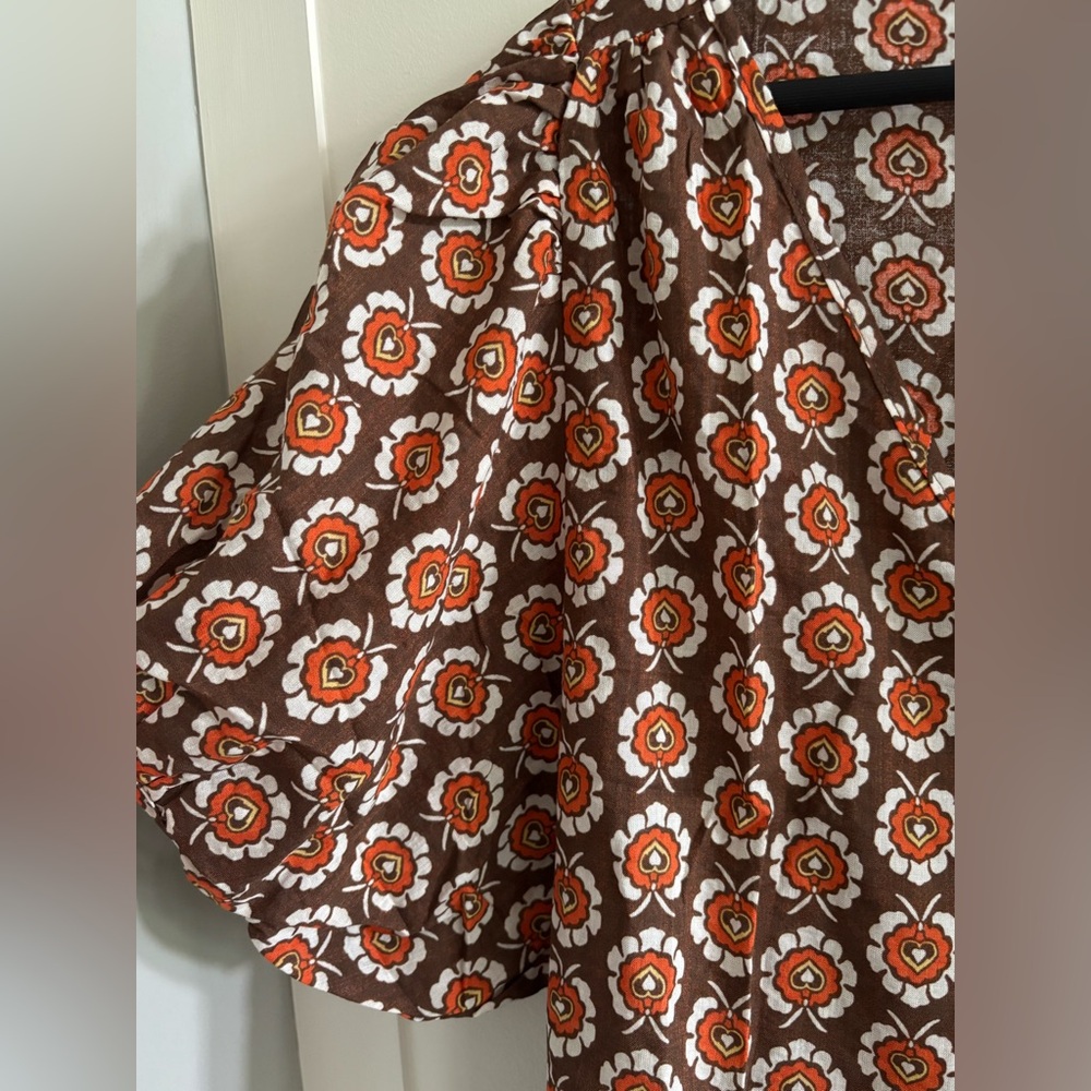 BUCKETLIST Patterned Cotton Top - Picture 2 of 5